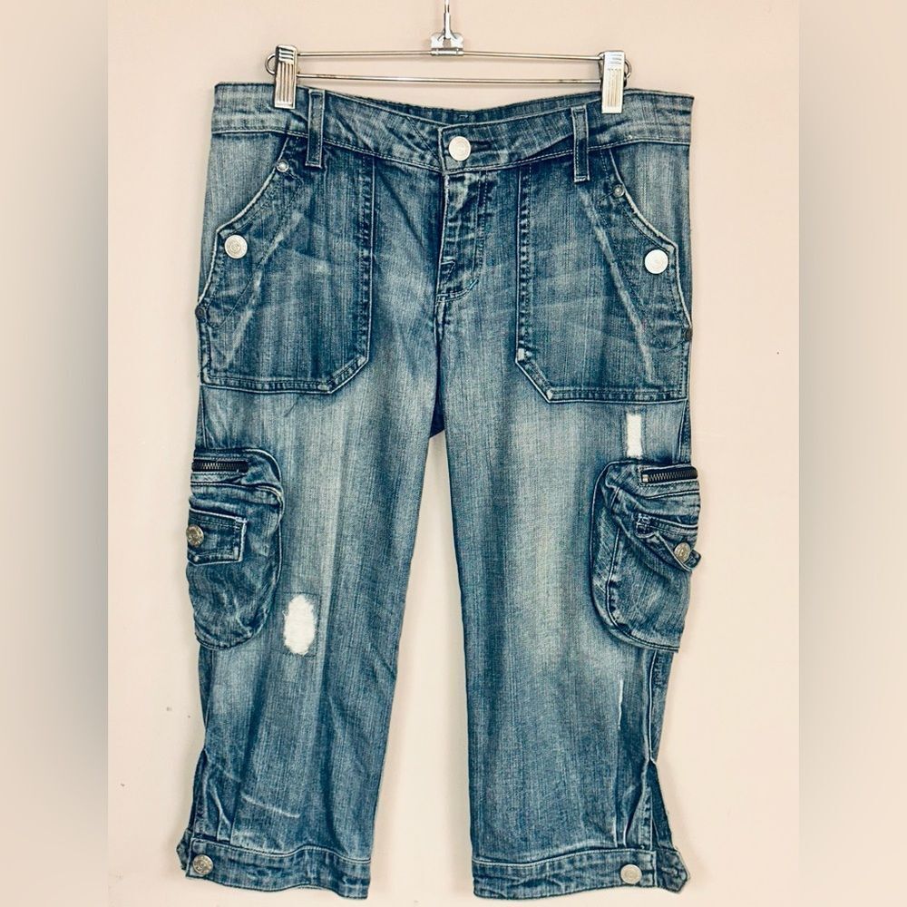 Rock & Republic Blue Cropped Jeans